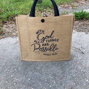 Inspirational Tan Tote Bag